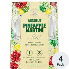 Absolut - Pineapple Martini (4 pack 12oz cans) (4 pack 12oz cans)