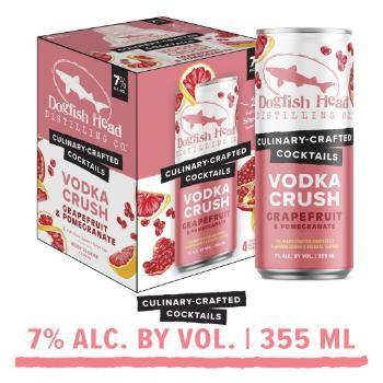 Dogfish Head - Grapefruit Pomegrante Vodka Crush (4 pack 12oz cans) (4 pack 12oz cans)