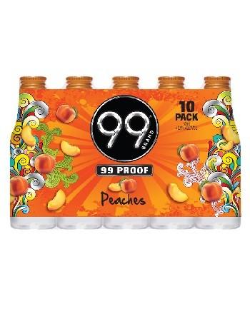 99 Brands - Peaches Schnapps (50ml 10 pack) (50ml 10 pack)